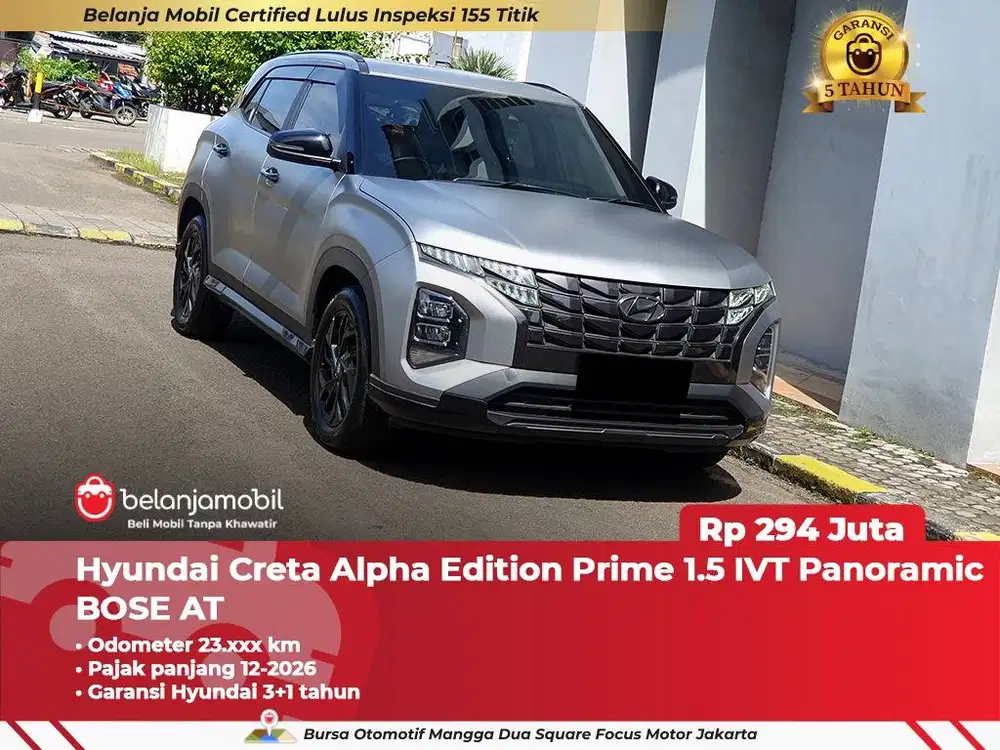 [ GARANSI 5TH ] Hyundai Creta Alpha Edition Prime 1.5 IVT 2024/2025