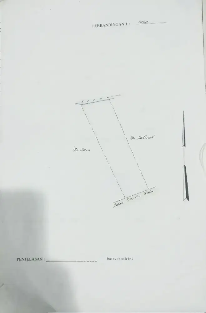 Tanah Strategis di pinggir Jalan Paseman Barat