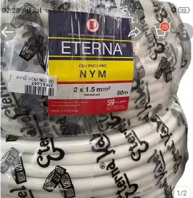 KABEL ETERNA UK 2x1,5