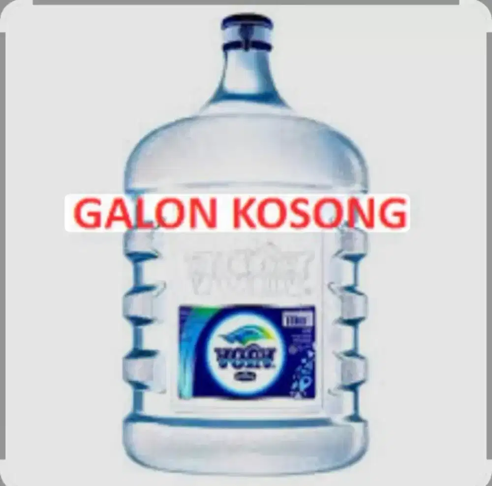 Galon kosong Pristine dan Aqua 19ltr