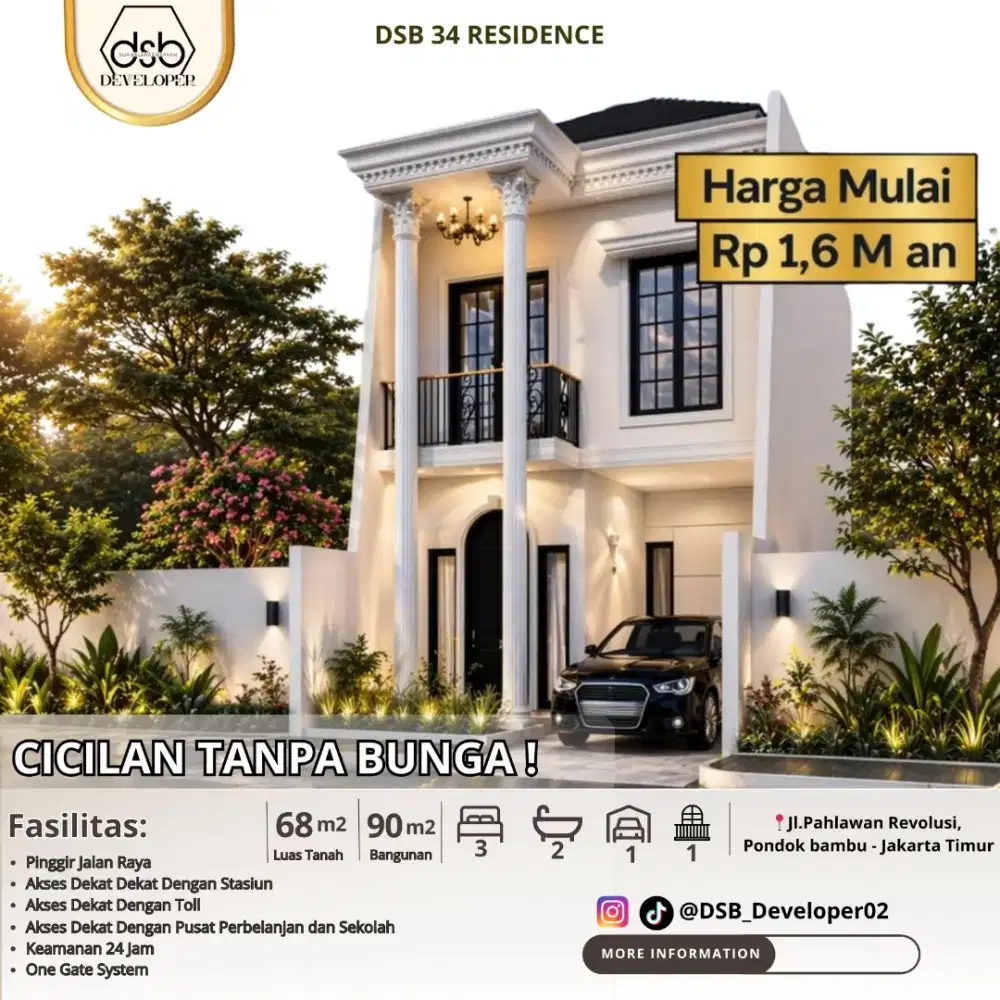 Perumahan premium murah pinggir jalan