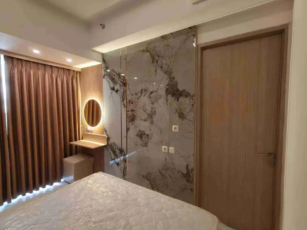 Apartemen 2 kamar furnish interior rapih