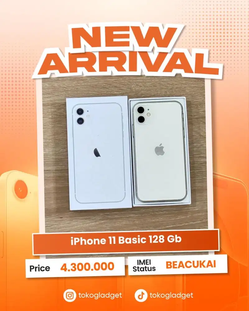 iPhone 11 Basic 128 Gb ex BEACUKAI RESMI