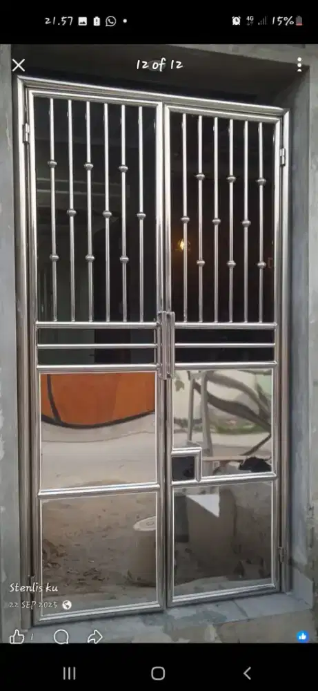 Relling tangga stenlis