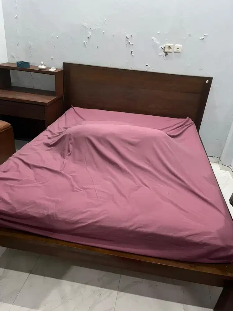 Dipan kayu jati asli