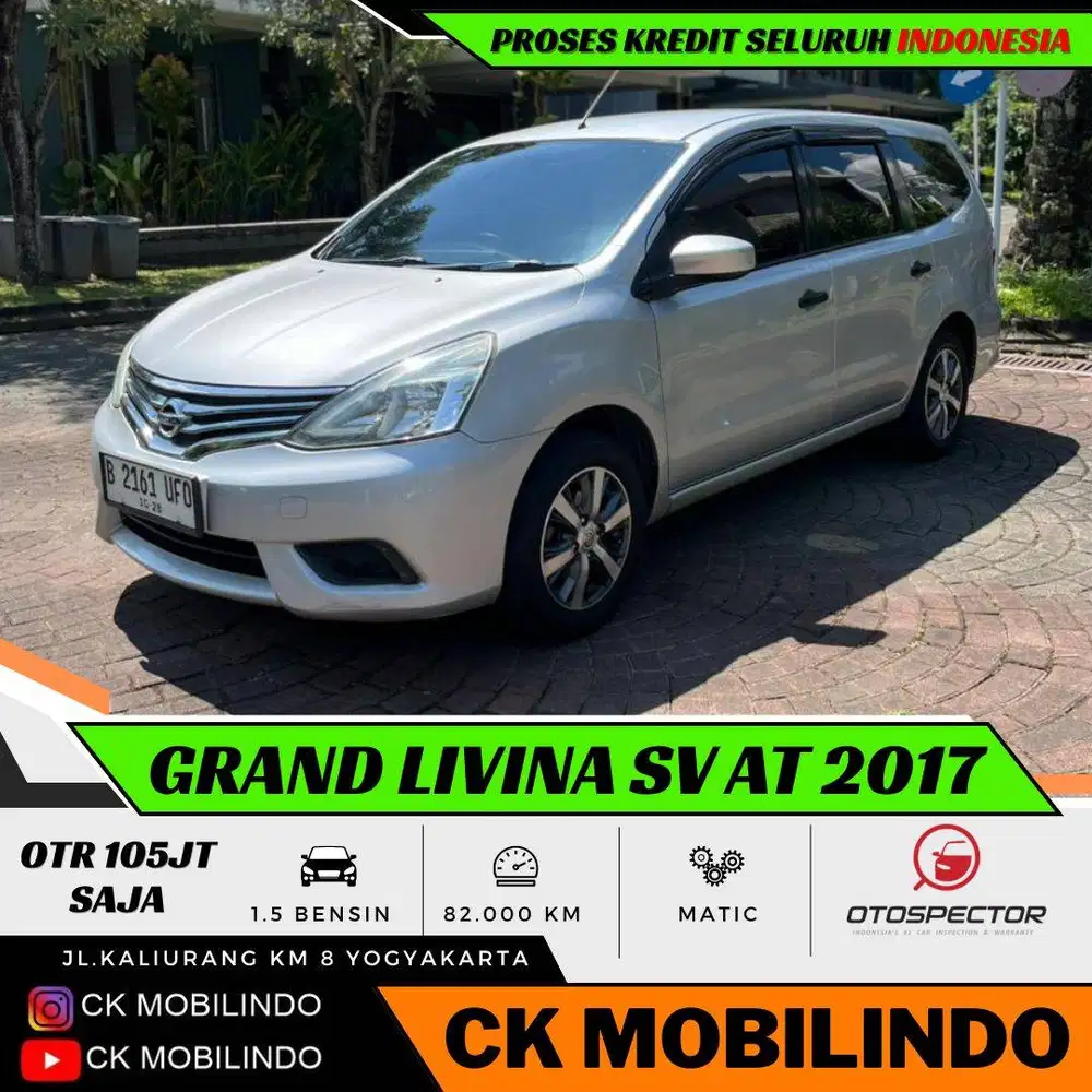 Nissan Grand Livina SV Matic 2017 MURAH DP Minim Mobilio