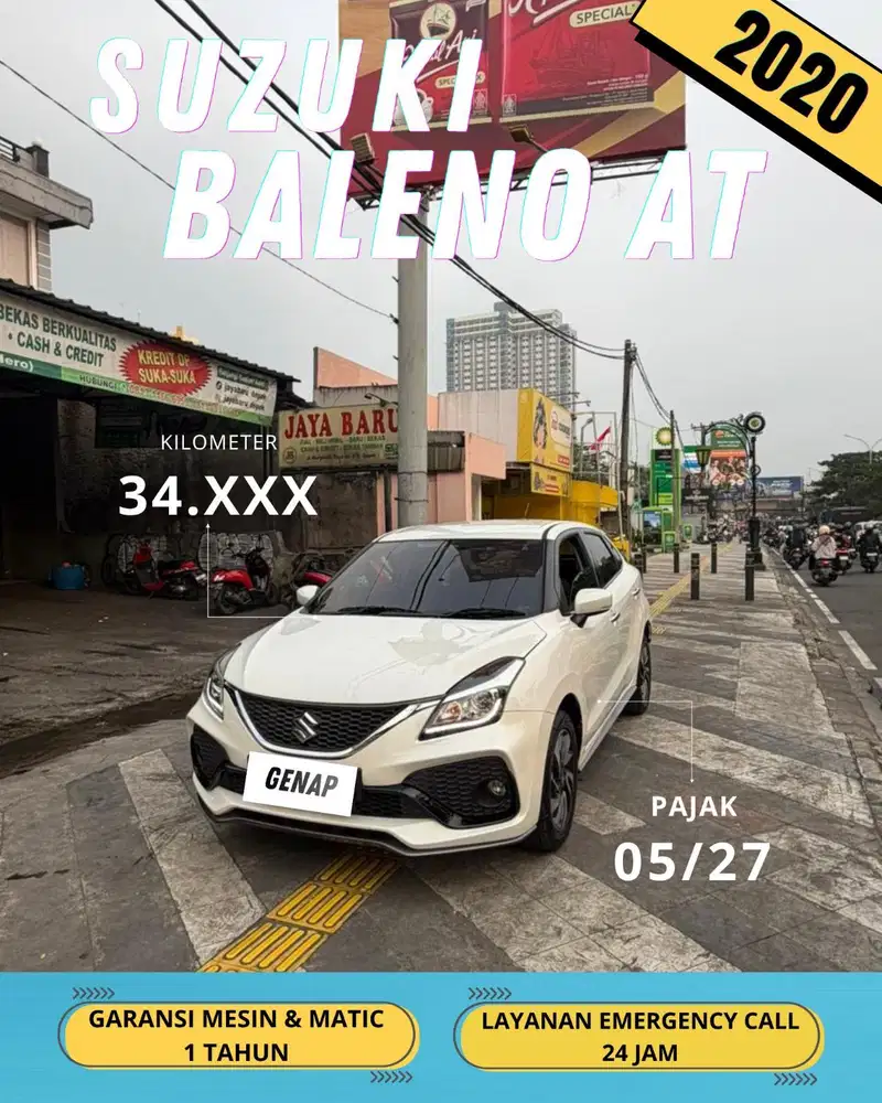 SUZUKI BALENO AT MATIC 2020 / GENAP