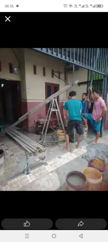 sumur bor air bersih