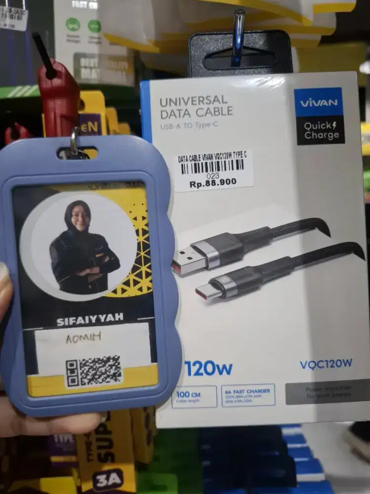 DATA CABLE VIVAN VQC120W TYPE C | ATLANTIS DAHSYAT