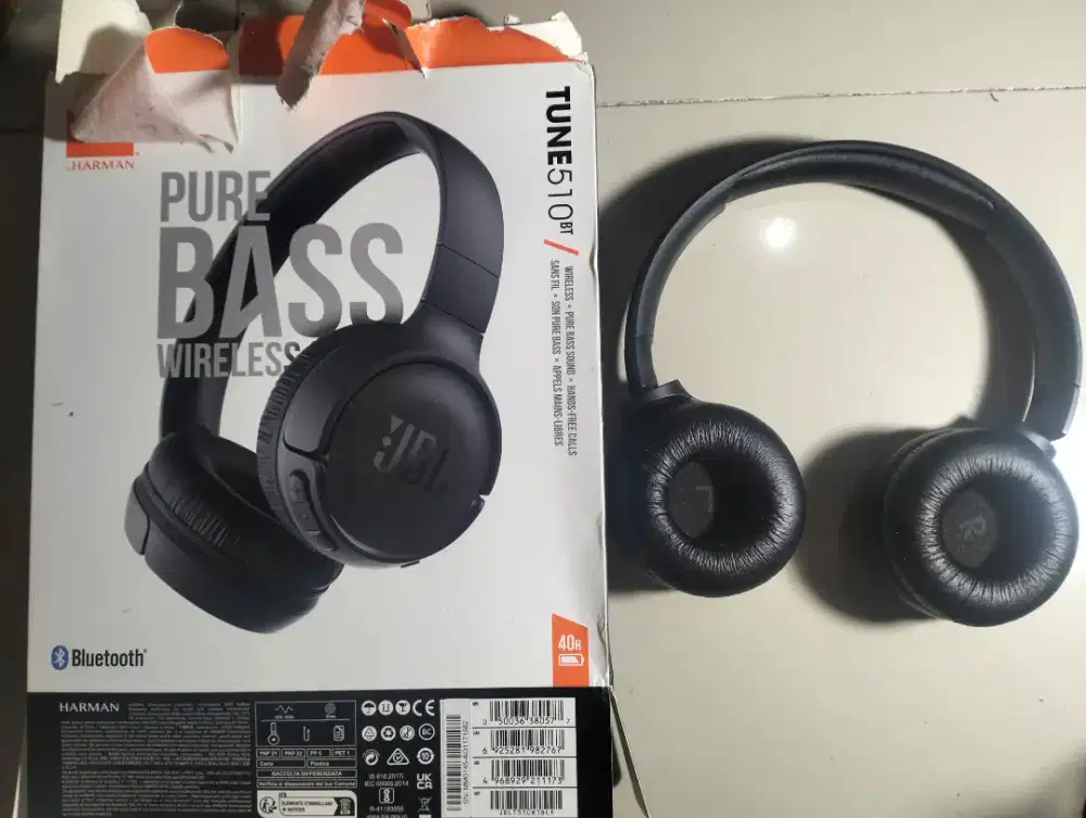 Headphone JBL TUNE 510BT wireless black