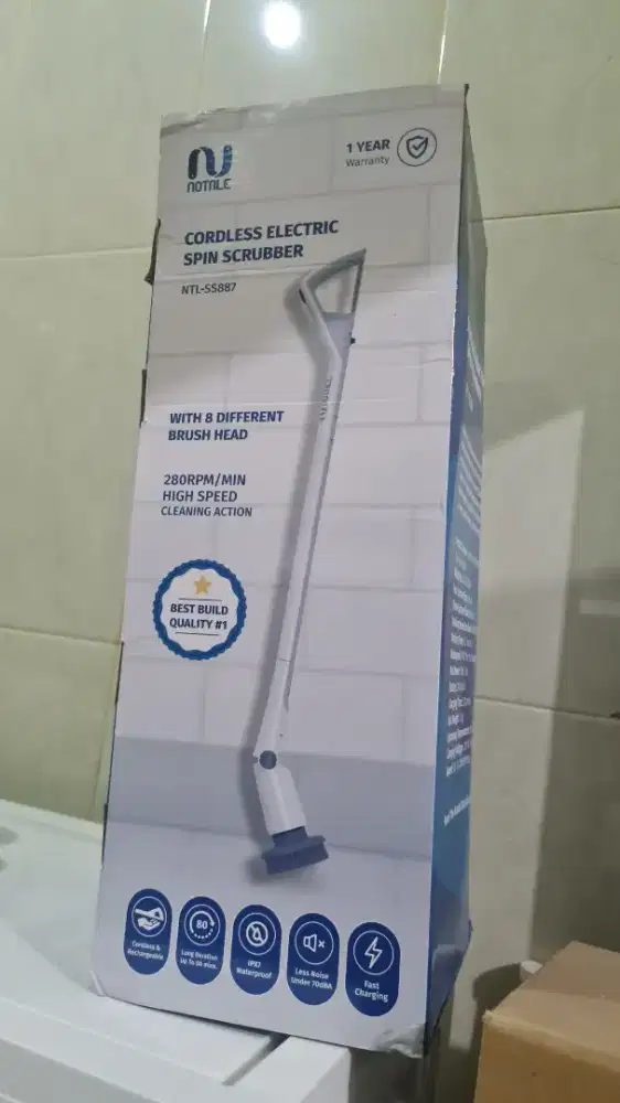 Notale Cordless Electric Scrubber Pembersih Kamar Mandi