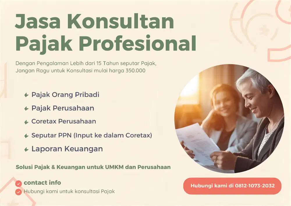 Jasa Konsultan Pajak dan Laporan Keuangan
