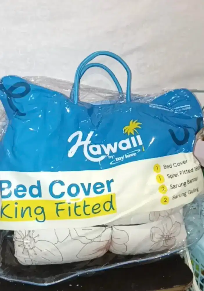 Di jual bed cover set baru di buka doang