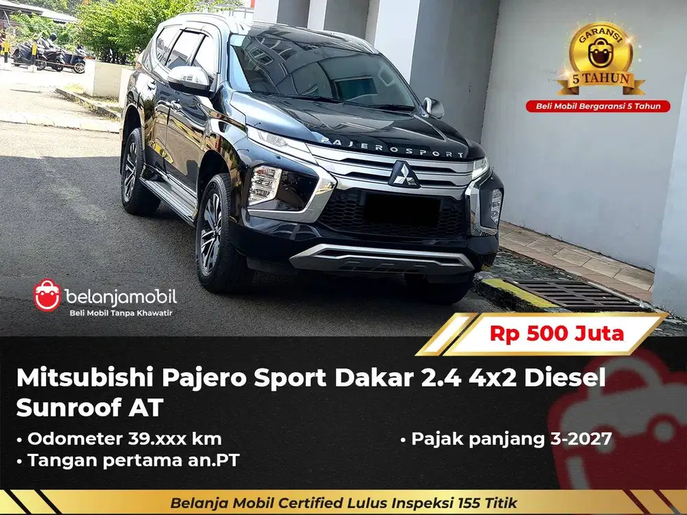 [ GARANSI 5TH ] Mitsubishi Pajero Sport Dakar 2.4 Sunroof 2023/2024