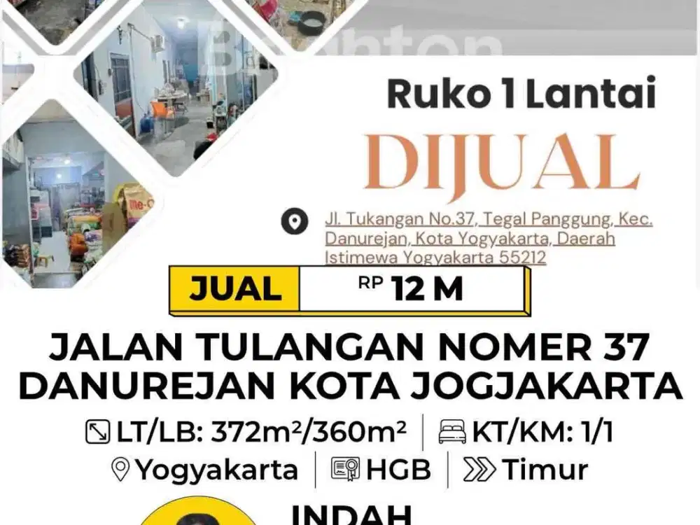 ruko 1 lantai bisnis masih berjalan dan sangat profitable