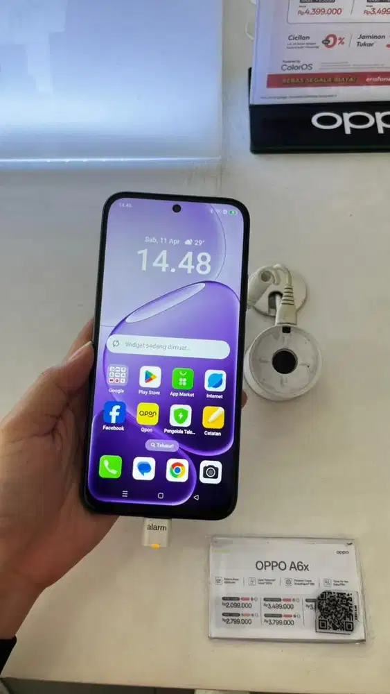 oppo a6x kini hadir dengan desain yg minimalis