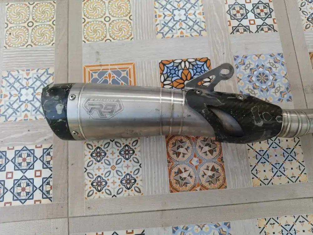 knalpot racing r9 h2 ss original nmax new