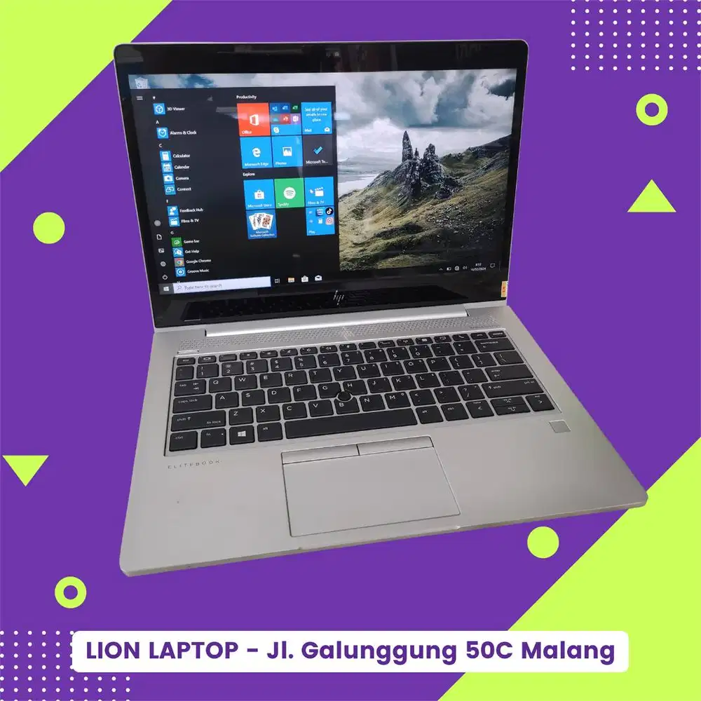 Core i7 gen 8 RAM 8GB Touchscreen Slim HP Elitebook 830 G6 [23|04]