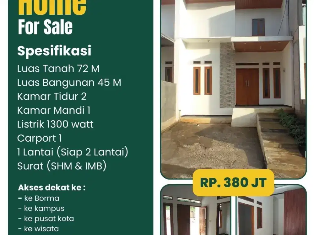 Rumah Minimalis Jatinangor Letda Lukito Jatiroke Siap Huni | LL076