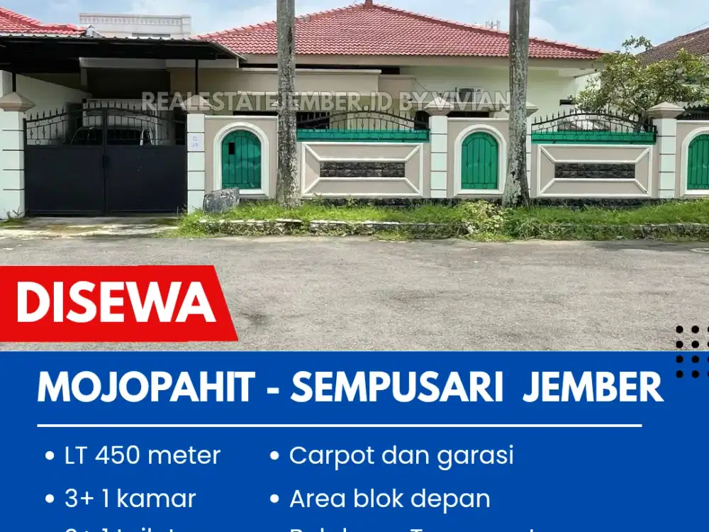 RUMAH DI MOJOPAHIT TRANSMART JEMBER