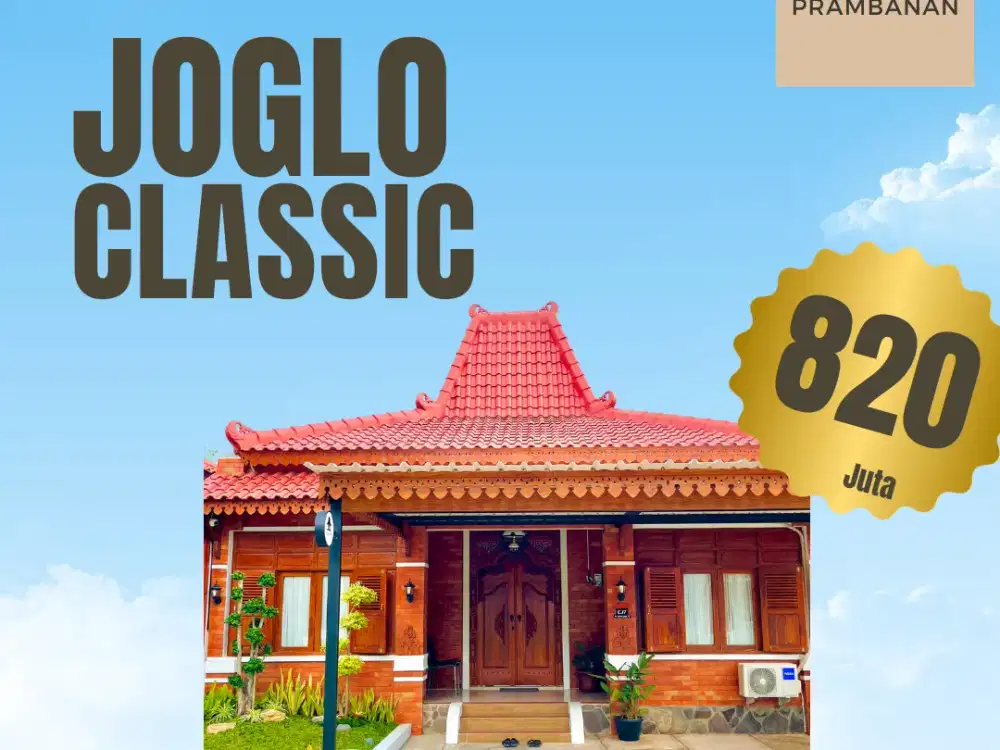 Joglo Tipe Besar Harga Terjangkau, Selangkah dari Candi Prambanan!