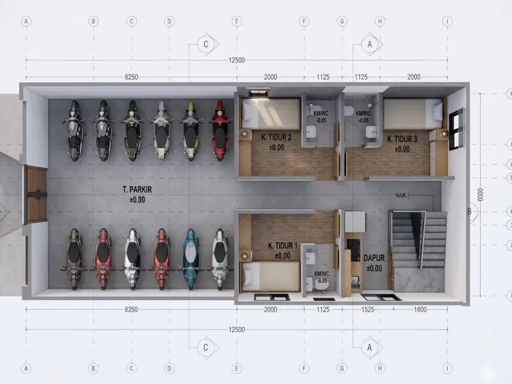 Rumah Kost Tinggal 1 Unit Tengah Kota Malang Belakang Apartemen Begawan