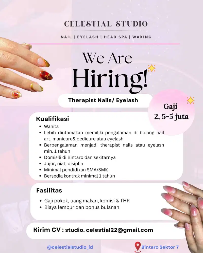 Loker Therapis Eyelash Nails