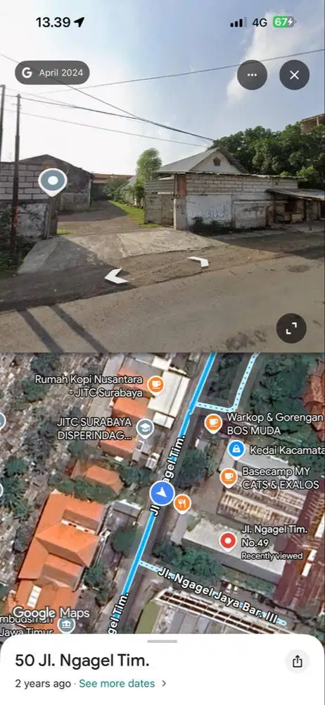 Dijual Bangunan Komersial Area Ngagel Timur Cocok Untuk Usaha Surabaya