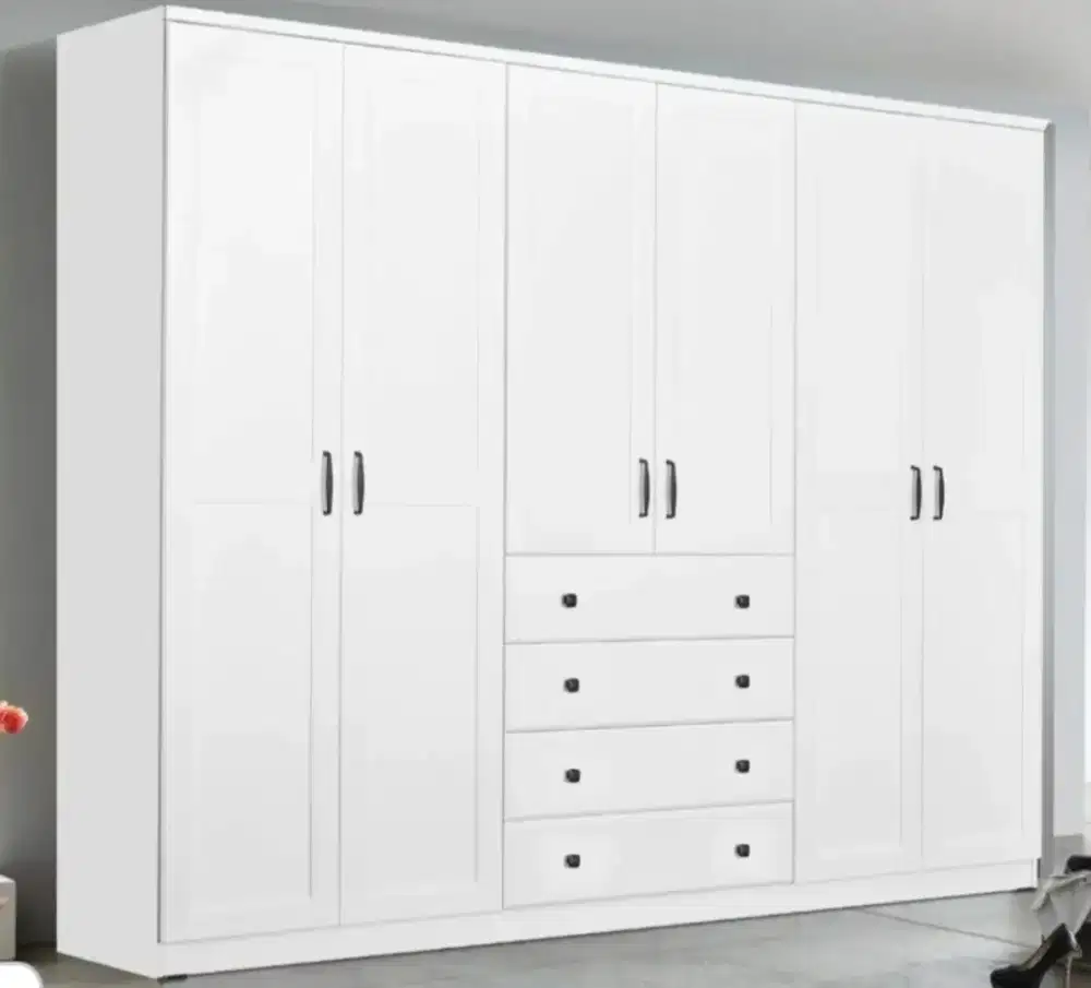 Lemari Pakaian 6 Pintu Lavender