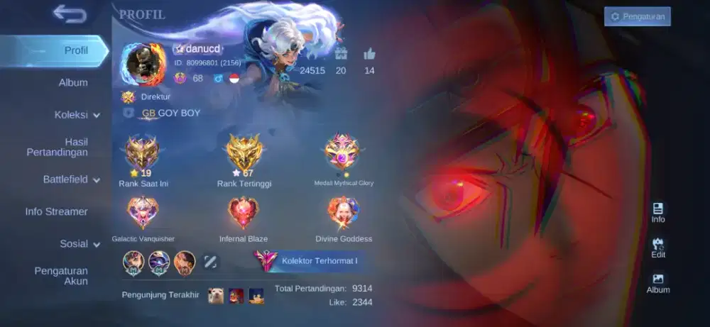 Jual akun ml insya allah 100% amanah