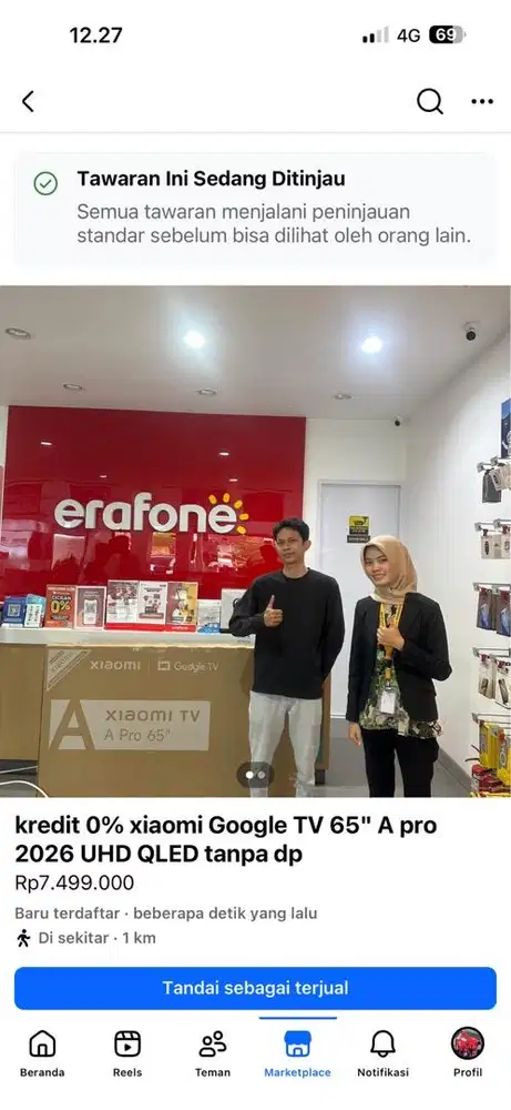 xiaomi google tv 55inc bisa kredit 0% tanpa dp cukup ktp asli