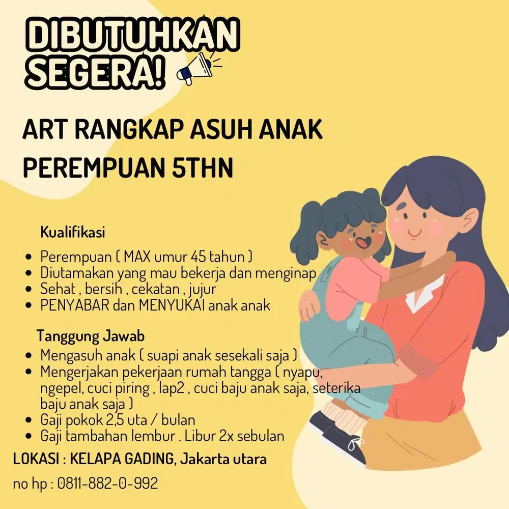 DIBUTUHKAN YANG BERPENGALAMAN