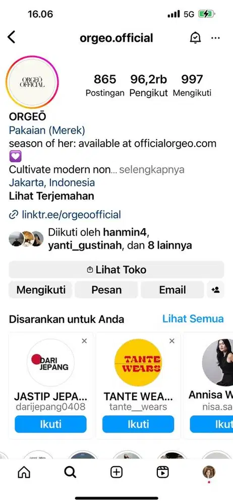 Dicari cewek yg berpengalaman kerja on line baju