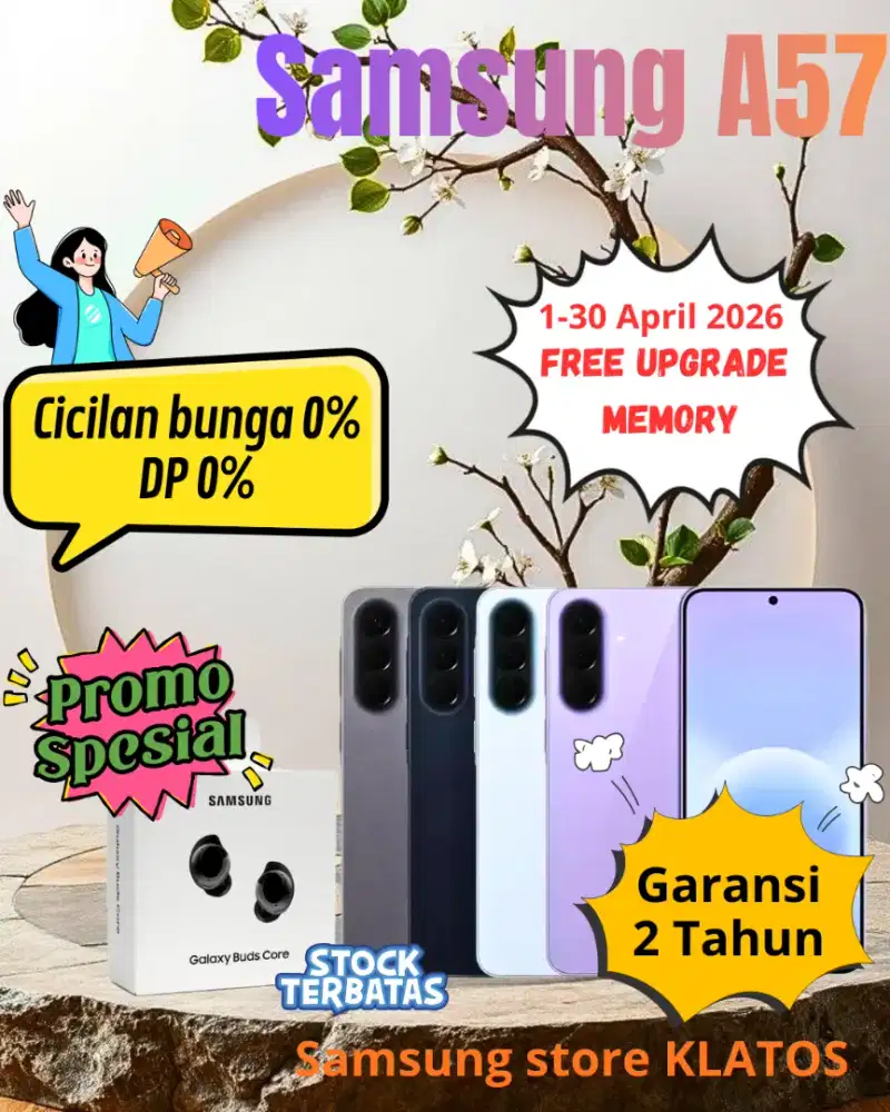 Samsung A57 free upgrade dan tebus murah bids core