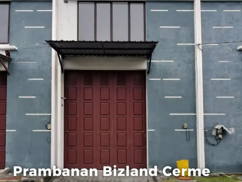 Gudang Prambanan Bizland SA-56 Cerme Selangkah ke Tol KLBM Ada kantor dan Siap Pakai