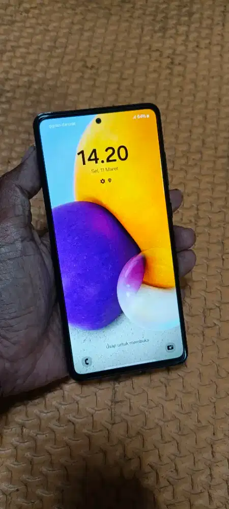 Samsung A72 ram 8/128g sidik jari d layar