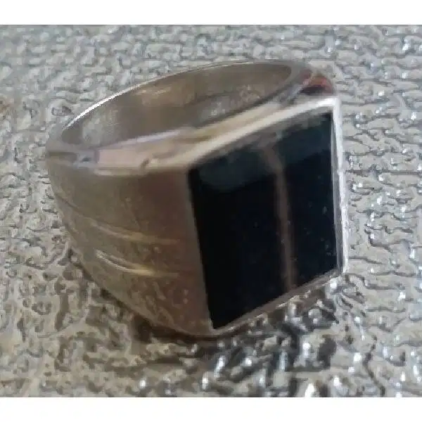 Original kalung antik batu permata hitam GALIH KELOR dari full perak