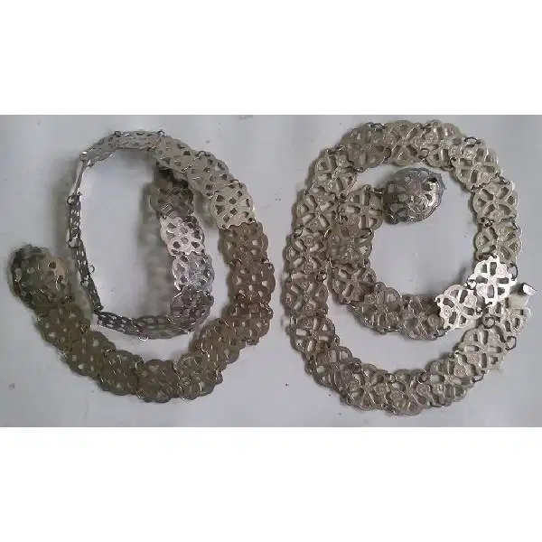 belt buckle / Sabuk / ikat pinggang kuno cina peranakan motif Bunga