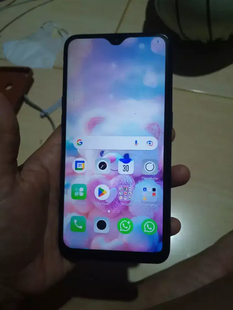 Jual hp Oppo a7 ram 4/ 64 batangan minus sidik jari of