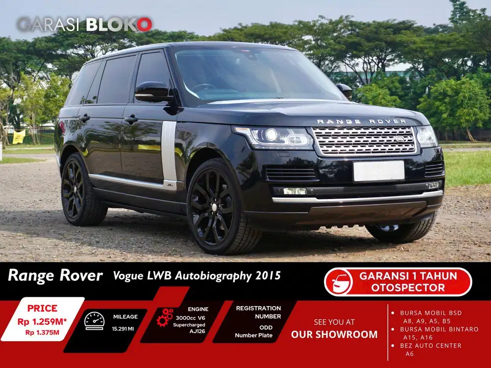 (Odo 15rb) Land Rover Range Rover Vogue LWB 2015