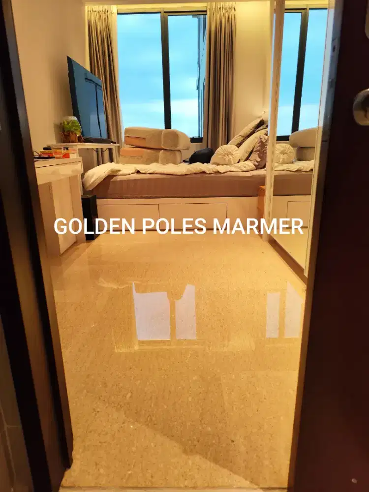 Jasa poles lantai marmer dll