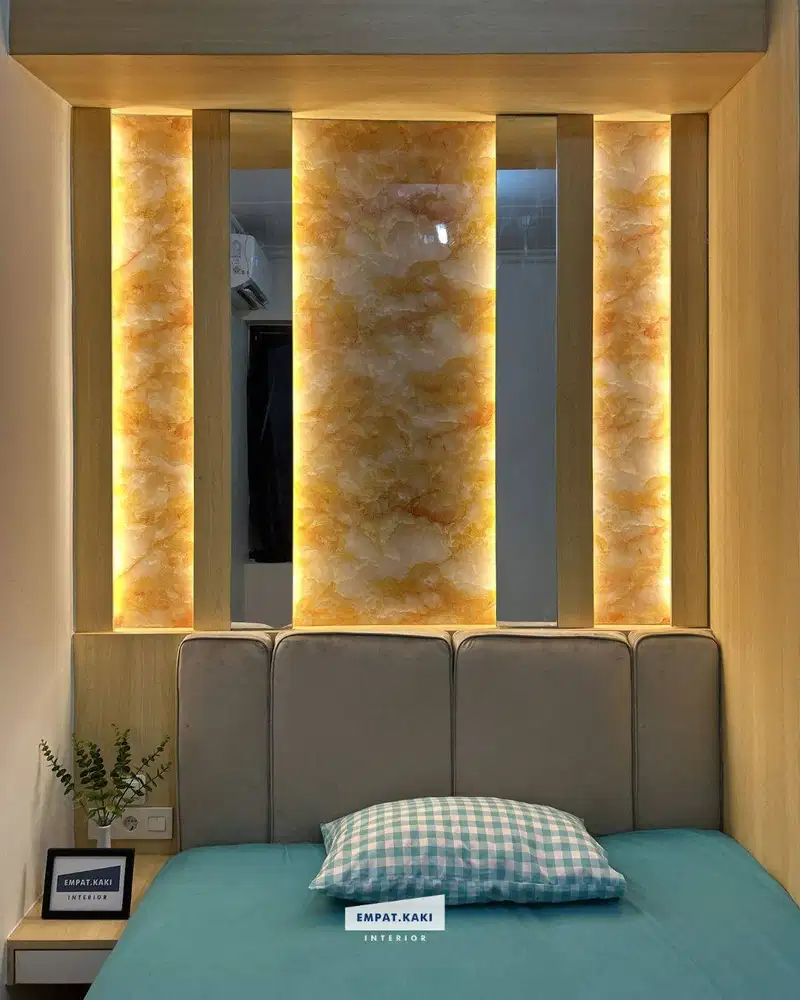 Backdrop Dipan Kamar Minimalis