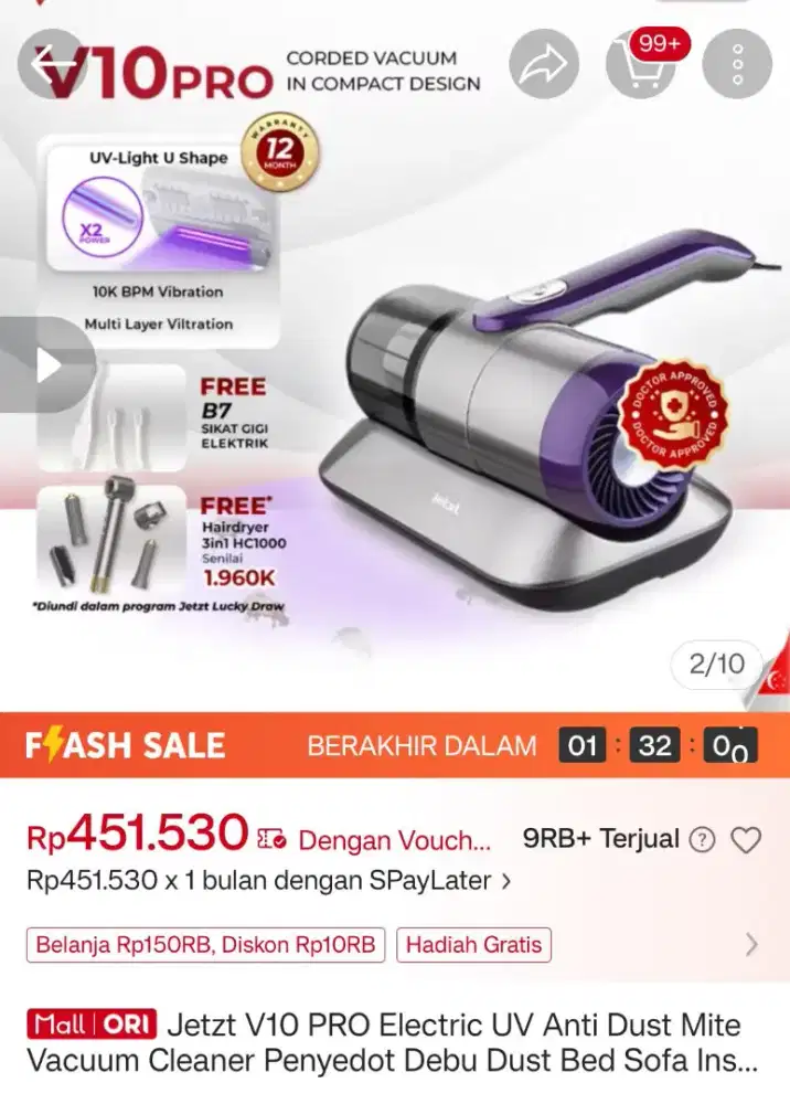 Vacuum cleaner untuk rumah
