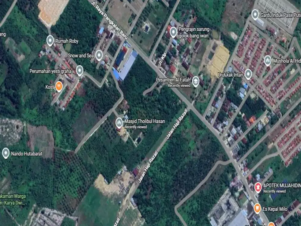 Dijual Tanah 100 Ha Pasir Putih – Dekat SKA Mall Pekanbaru & Universitas Islam Riau, Cocok Kawasan Komersial / Perumahan!