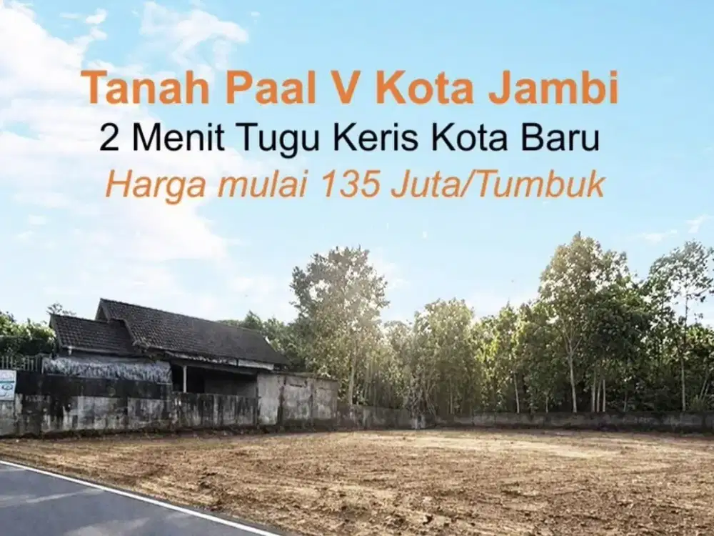 Tanah Pall 5 Kota Baru Dekat Tugu Keris Jambi