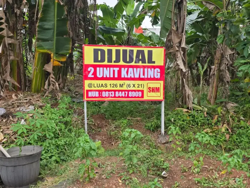 DI JUAL 2 UNIT KAVLING LUAS 126 m² DI DUKUH ZAMRUD