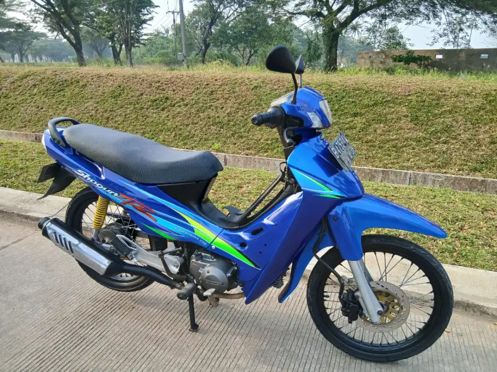Buat Wara-wiri Suzuki Shogun 110R thun 2002 mesin joss lengkap