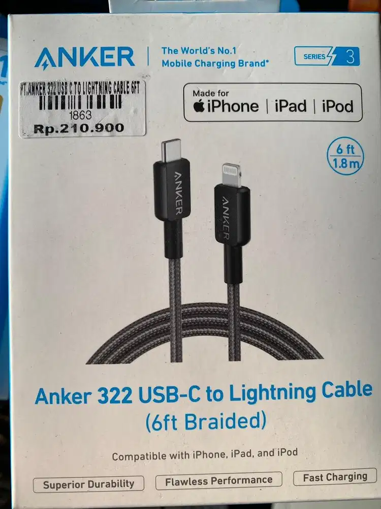 ANKER 322 USB C TO LIGHTNING CABLE