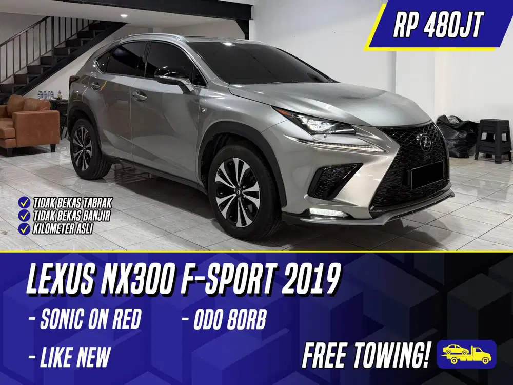 Lexus NX300 F-Sport 2019 Sonic Titanium Red NX 300 FSport F Sport Grey