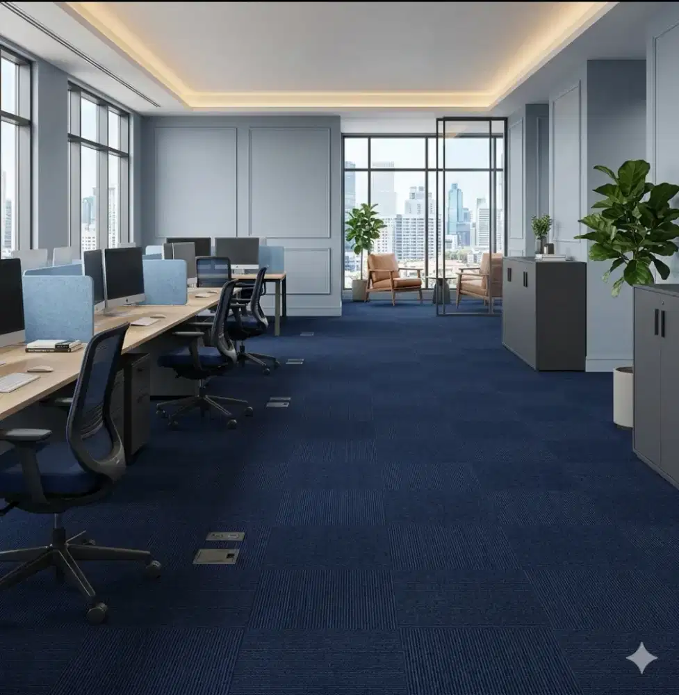 Superior blue motif samar size 50x50
